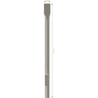 BOSCH PRO HEX-4C Flat Chisel 28 mm, 35 x 520 mm 2608690567