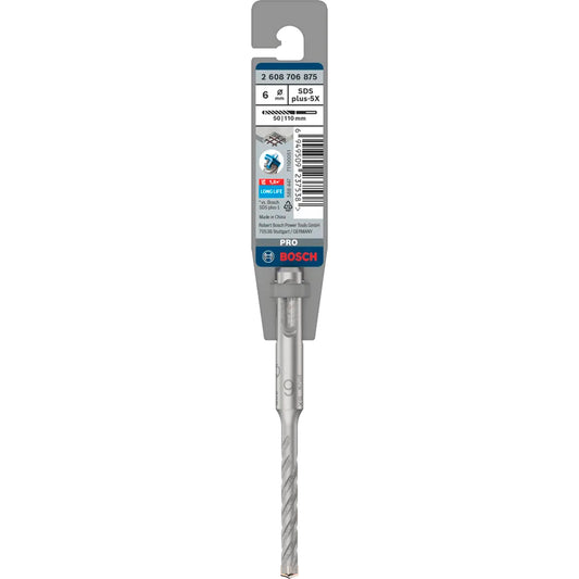 BOSCH PRO SDS plus-5X Hammer Drill Bit, 6 x 50 x 110 mm 2608706875