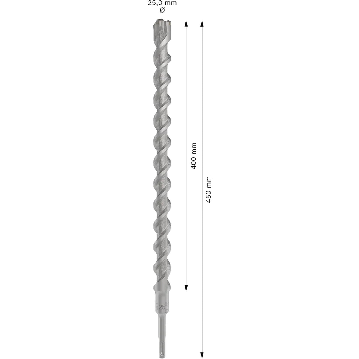 BOSCH PRO SDS plus-5X Hammer Drill Bit, 25 x 400 x 450 mm 2608706960