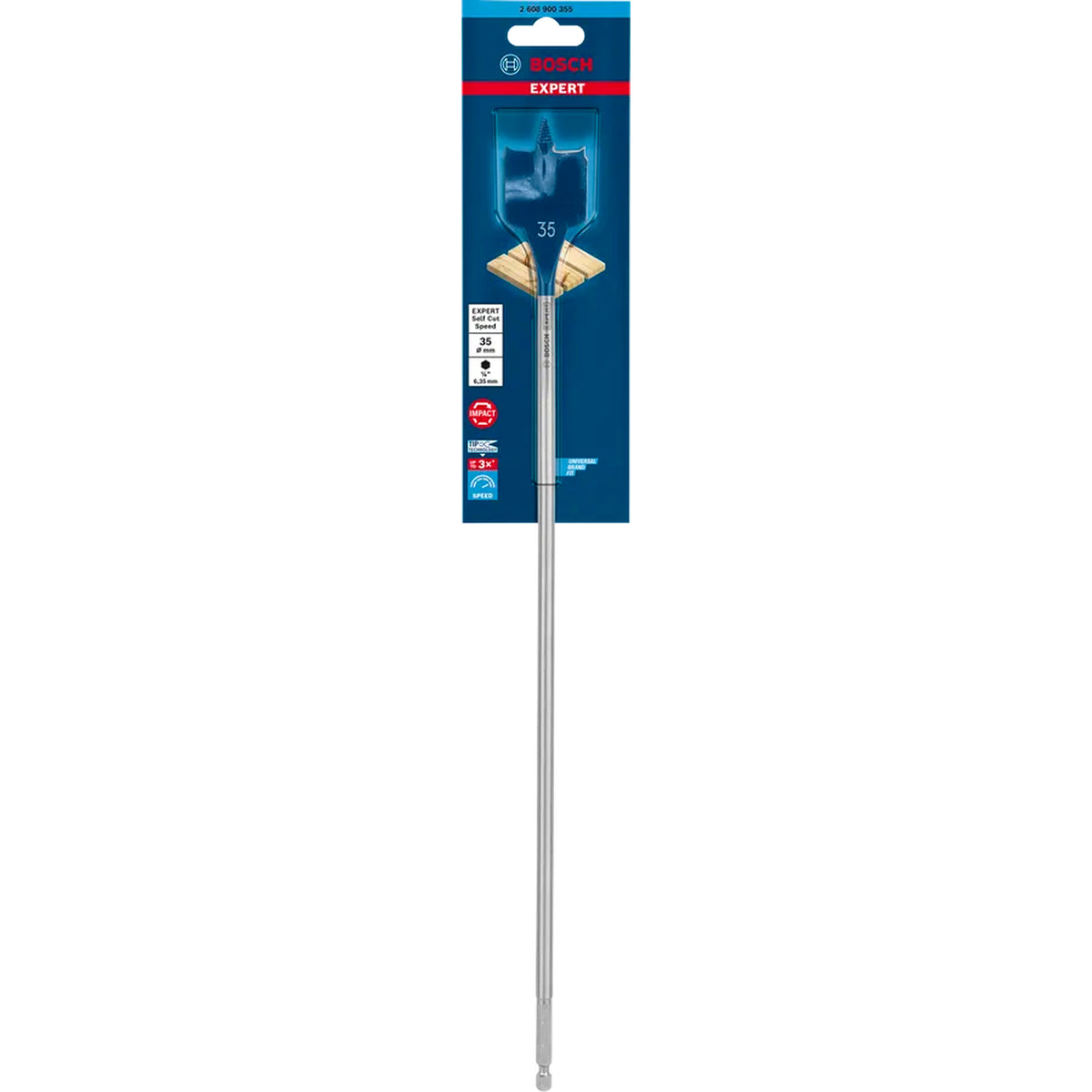 BOSCH EXPERT Self Cut Speed Spade Drill Bit 35 x 400 mm 2608900355
