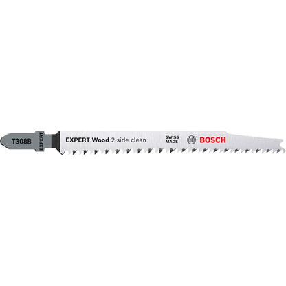 BOSCH EXPERT ‘Wood 2-side clean’ T 308 B Jigsaw Blade 3-pc 2608900550