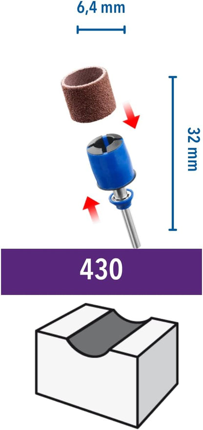 DREMEL EZ SpeedClic sanding mandrel & sanding bands (SC407) 2615S407JA