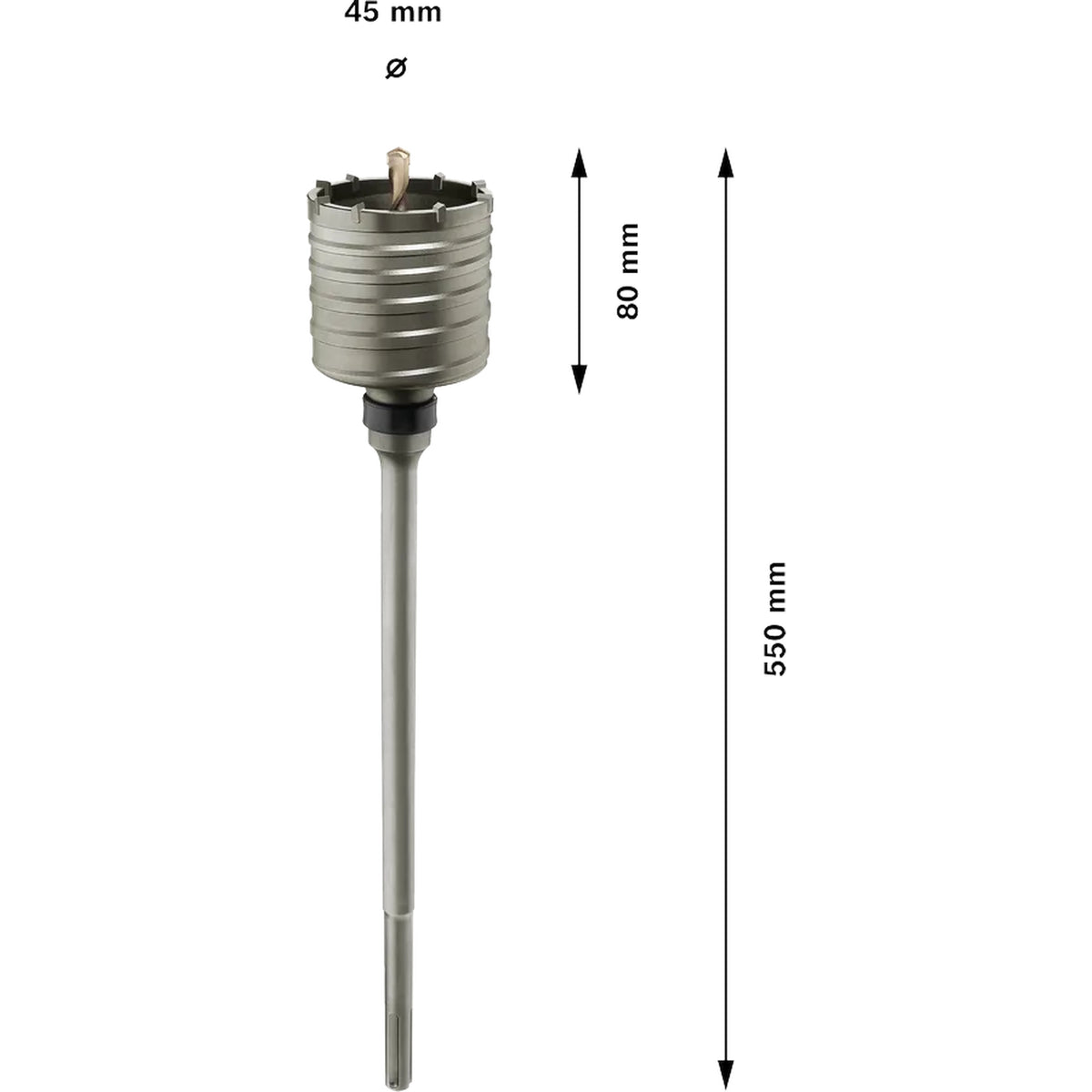 BOSCH PRO SDS max-5 Core Cutter One-Piece, 45 x 80 x 160 mm F00Y145188