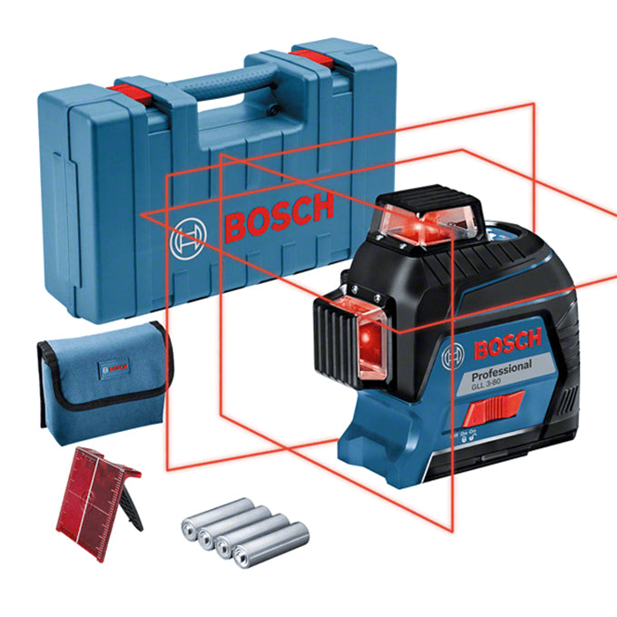 BOSCH GLL 3-80 PROFESSIONAL Line Laser | ميزان شيرب ليزر 360 درجه 3 خط