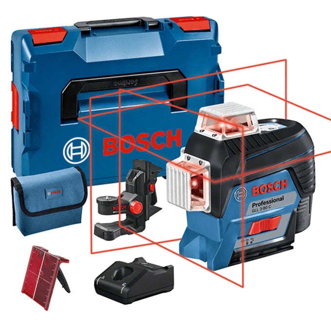 BOSCH GLL 3-80 C PROFESSIONAL Line Laser | ميزان شيرب ليزر 360 درجه 3 خط