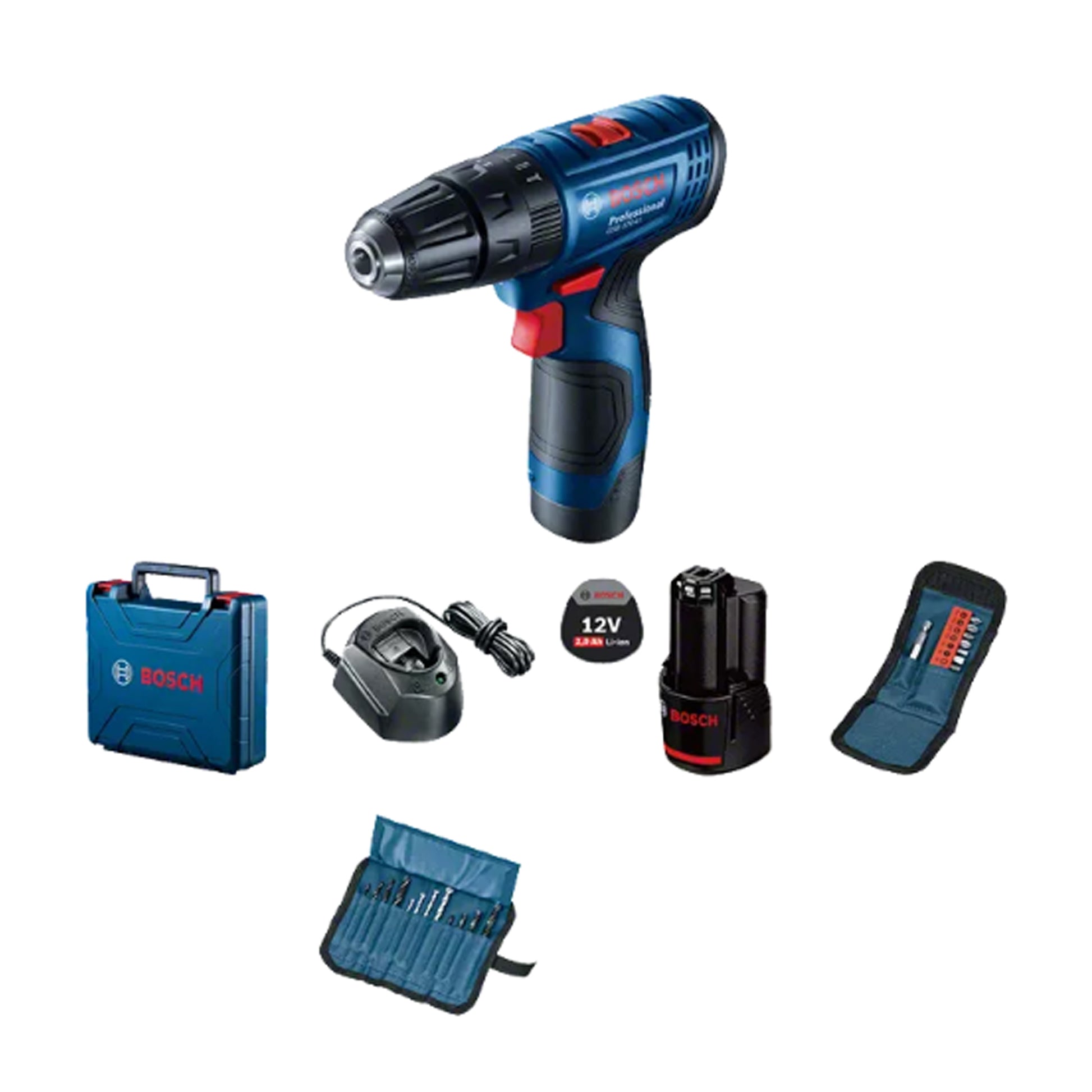 BOSCH GSB 120-LI 23 Pcs acc Professional Cordless Combi
