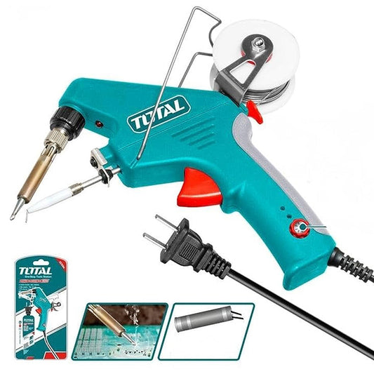 TOTAL TET160732 Soldering Iron with solder feeder 90 Watt | كاوية لحام 90 وات ذاتية التغذية من توتال