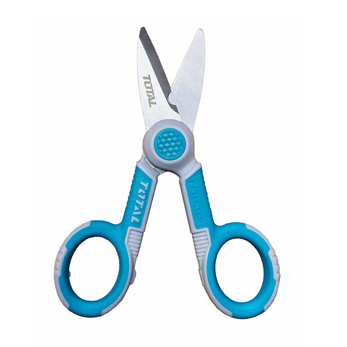 TOTAL THT1155871 Electrician’s Scissors | مقص مطبخ متعدد الاستخدامات 5.5 بوصة سلاح 3 ملى