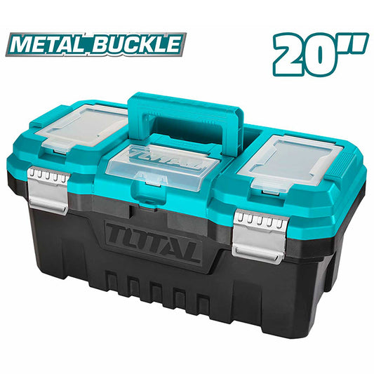 TOTAL TPBX0202 Plastic Tool Box 20" | صندوق عده بلاستيك 20بوصه بقفل معدن