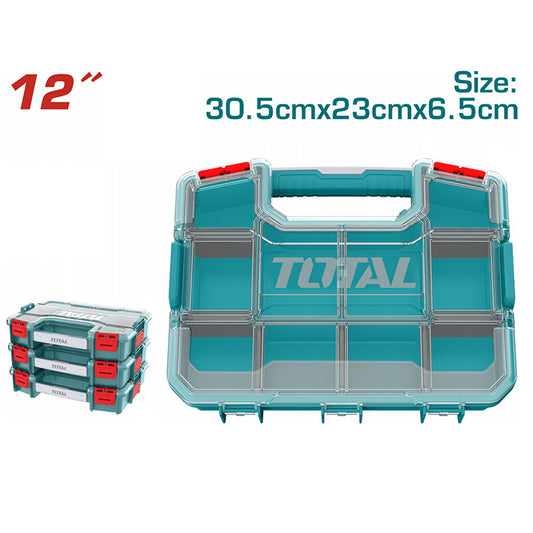 TOTAL TPBX1121 Plastic Organizer 12" | منظم اغراض بفواصل متحركه و ثابته 12 بوصه