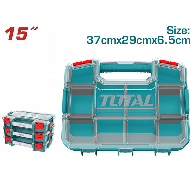 TOTAL TPBX1151 Plastic Organizer 15" | منظم اغراض بفواصل متحركه و ثابته 15 بوصه