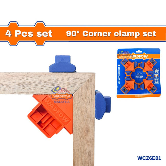 WADFOW WCZ6E01 Corner clamp set 4 PCs | طقم كلامب لتجميع الزوايا 90 درجه 4 قطع