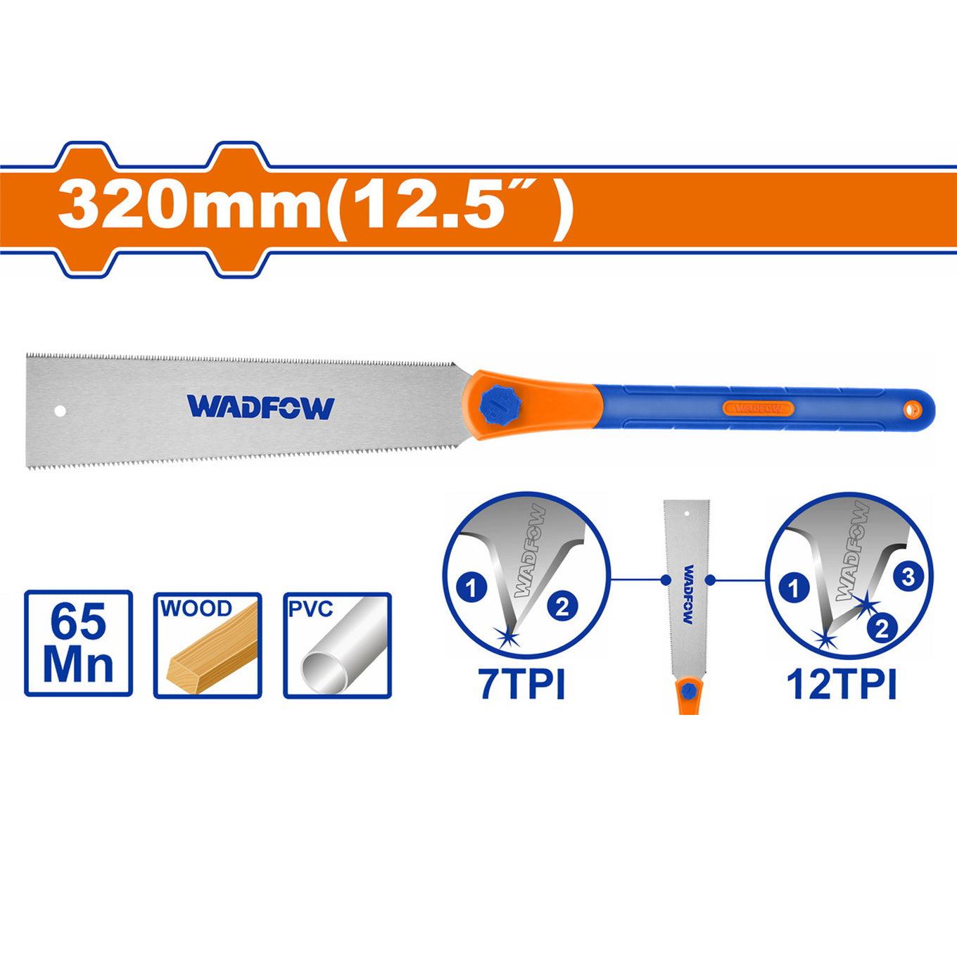 WADFOW WHWD112 Double edge pull saw 320mm | منشار الشكل الياباني 320 مم