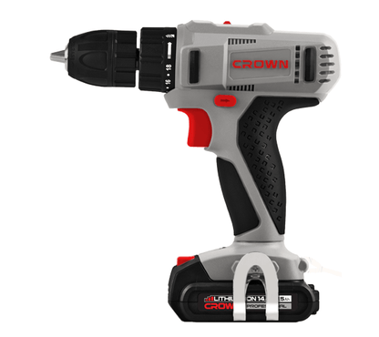 CROWN CT21055L-1.5 BMC Cordless drill 14.4V/1.5Ah/30Nm | شنيور 2 بطارية 14ز4 فولت كراون 