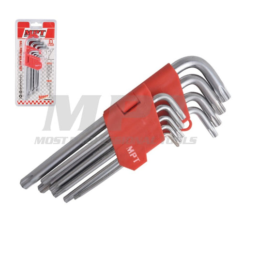 MPT MHA02003-1 9PCS TORX HEX KEY SET | طقم الين كي نجمه 9 قطع