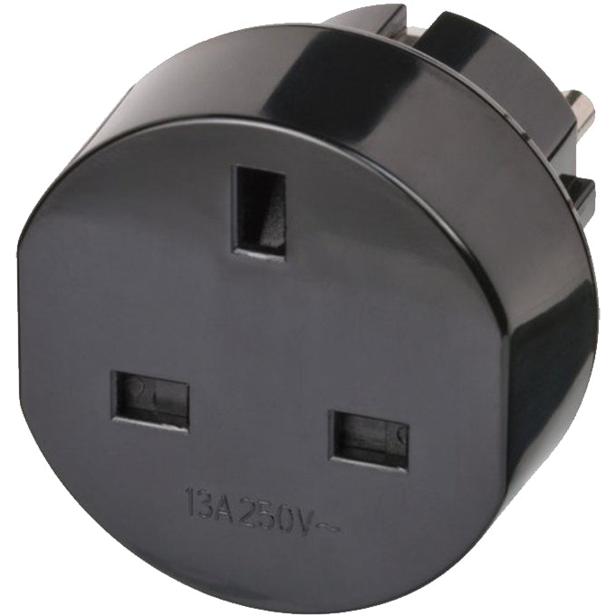 brennenstuhl 1508530 travel socket adapter 13A-250V | ادابتر من فيشة ثلاثية لفيشة ثنائية 13 امبير - 250 فولت من بريننيشتول