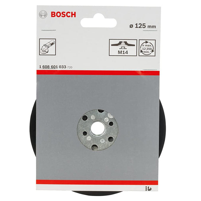 BOSCH 1608601033 Backing pad Standard M14 125mm | كاوتشة صاروخ 5 بوصة