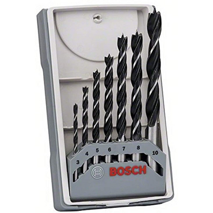 BOSCH X-Pro Line wood drill bit set 7 pcs 2607017034  | تشكيله بنط خشابي كعب شنيور 7 قطع