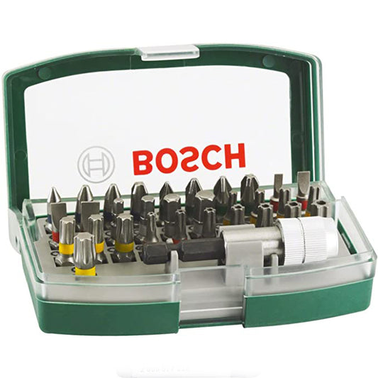 BOSCH 2607017063 Screwdriver bits, Set of 32 Pieces طقم سنون مفك 32 قطعه من بوش