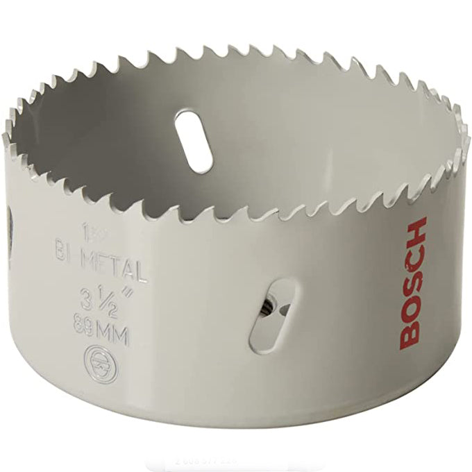 BOSCH 2608580436 HSS bi-metal holesaw for standard adapters | بنطة منشارية للحديد و الخشب و البلاستيك 89 مم