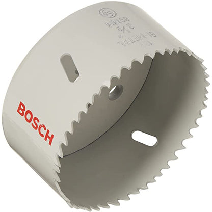 BOSCH 2608580436 HSS bi-metal holesaw for standard adapters | بنطة منشارية للحديد و الخشب و البلاستيك 89 مم