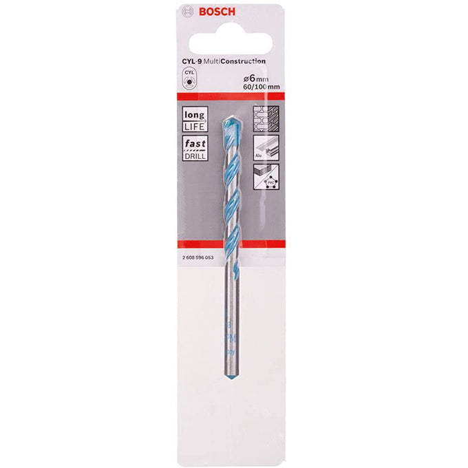 BOSCH 2608596053 Cyl-9 for Multi-Construction 6X100 mm | بنطه كعب سليندر متعددة الاستخدمات 6 مم