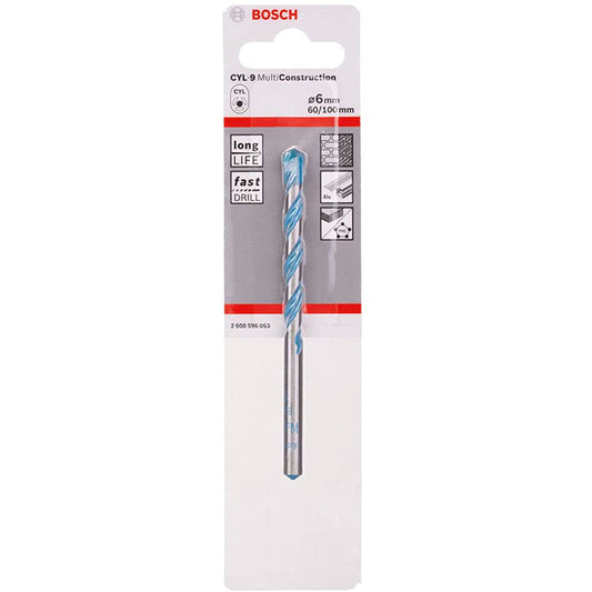 BOSCH 2608596053 Cyl-9 for Multi-Construction 6X100 mm | بنطه كعب سليندر متعددة الاستخدمات 6 مم