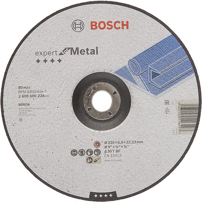 BOSCH 2608600228 Metal Grinding Disc 9" 6 mm | حجر تجليخ حديد 9 بوصة 6 مم