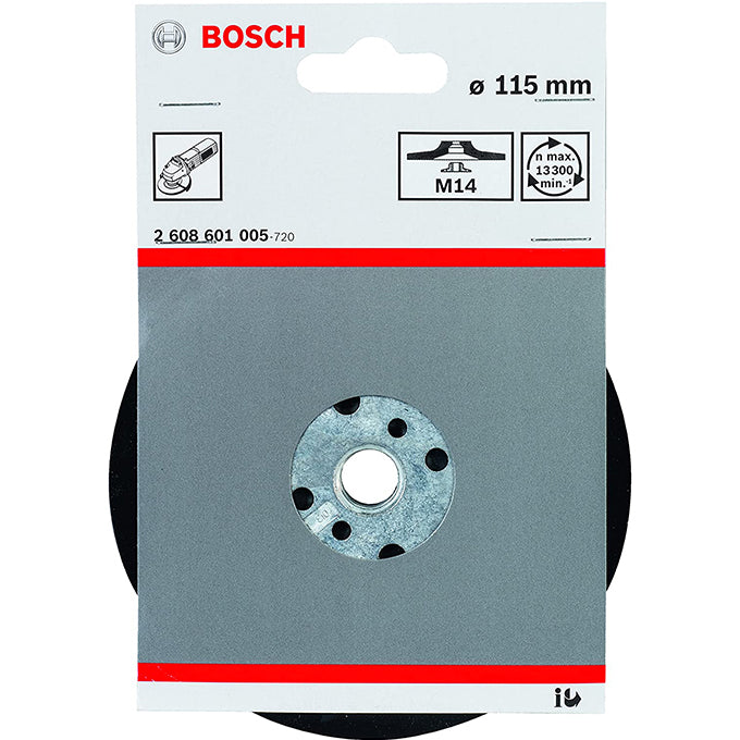 BOSCH 2608601005 Backing pad Standard M14 115mm | كاوتشة صاروخ 4.5 بوصة