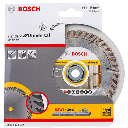 قرص الماس القياسي من BOSCH 2608615057 لمقاس 115 مم عالمي