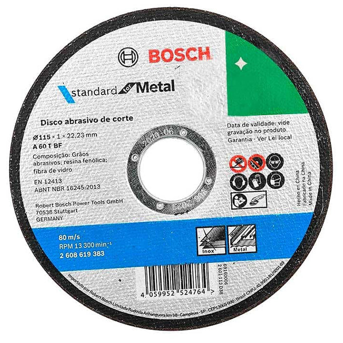 BOSCH 2608619383 Metal Cutting Disc 4.5" 1 mm | حجر قطعية حديد 4.5 بوصة 1 مم