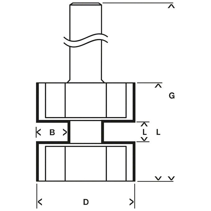 BOSCH 2608628353 لقمة ربط اللسان، 8 مم، 25x5x58