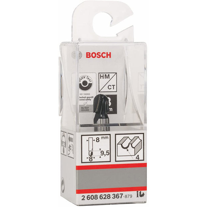 BOSCH 2608628367 Core box bit, 8mm, 4x8x9.5x40 | بنطة راوتر لتخديد التجاويف الدائريه - كعب 8 مم