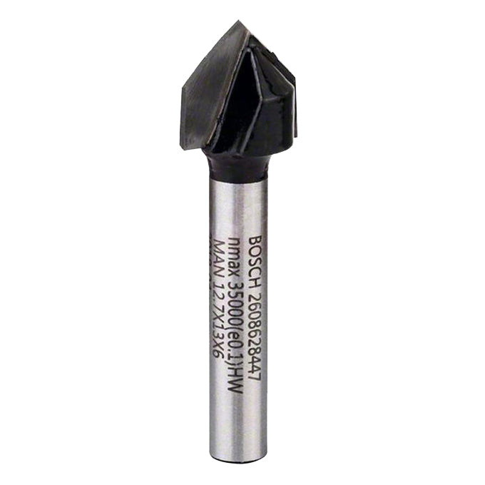 BOSCH 2608628447 V-GROOVE bit, 6mm, 12.7x12.4x45