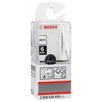 BOSCH 2608628450 Core box bit, 6 mm, 6.3x12.7x9.2x40 | بنطة راوتر لتخديد التجاويف الدائرية كعب 6 مم