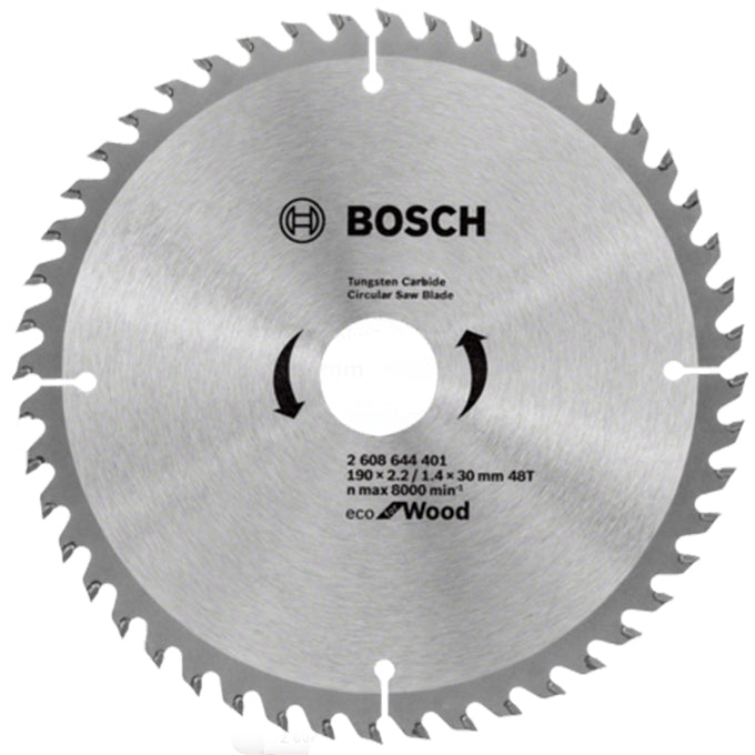 BOSCH 2608644401 Eco Line CSB (Wood) 190x2.2/1.4x30 mm - 48T | صينية منشار 7.5 بوصة  للخشب 48 سنة اكولاين