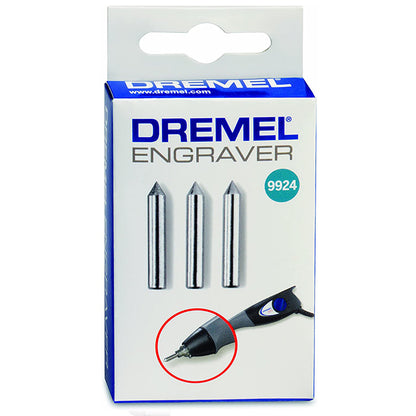 DREMEL 26159924JA -1 9924 engraving tips for Engraver 2PCs | رأس نقش و حفر 2 قطعه