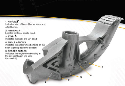 Big Ben Hand Bender Head, 1/2" EMT, Aluminum