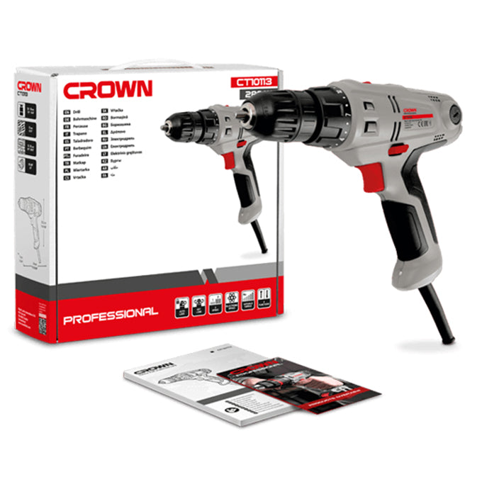 CROWN CT10113 low speed drill | شنيور فك و ربط الكتروني ظرف اوتوماتيك و درجات عزم كراون