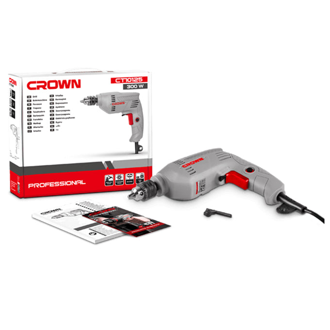 CROWN CT10125 Drill 300W 6.5mm | شنيور 300وات13 مللي كراون