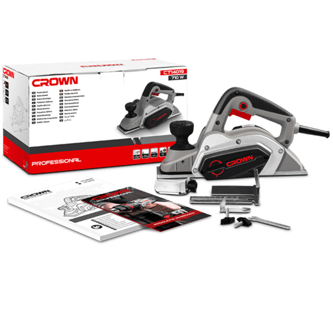 CROWN CT14019 Power Planer 82mm 710Watt | فارة كهربائية 710 وات كراون