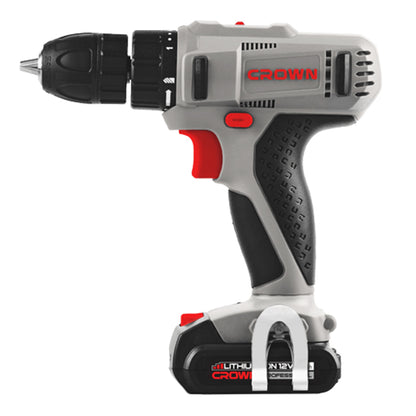 CROWN CT21052LH-1.5 BMC Cordless drill 12V/1.5Ah/25Nm | شنيور 2 بطارية 12فولت كراون