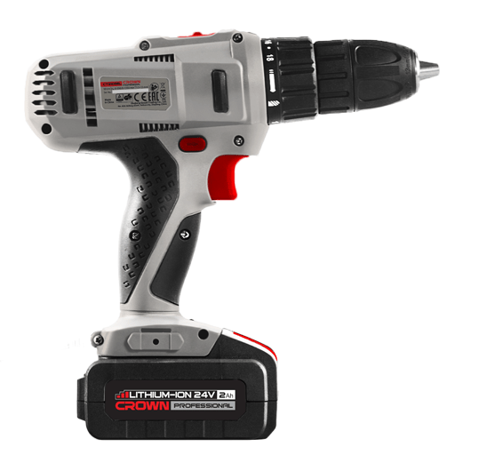 CROWN CT21074LH-2 BMC Cordless drill 24V/2Ah/50Nm | شنيو 2 بطارية 24فولت كراون