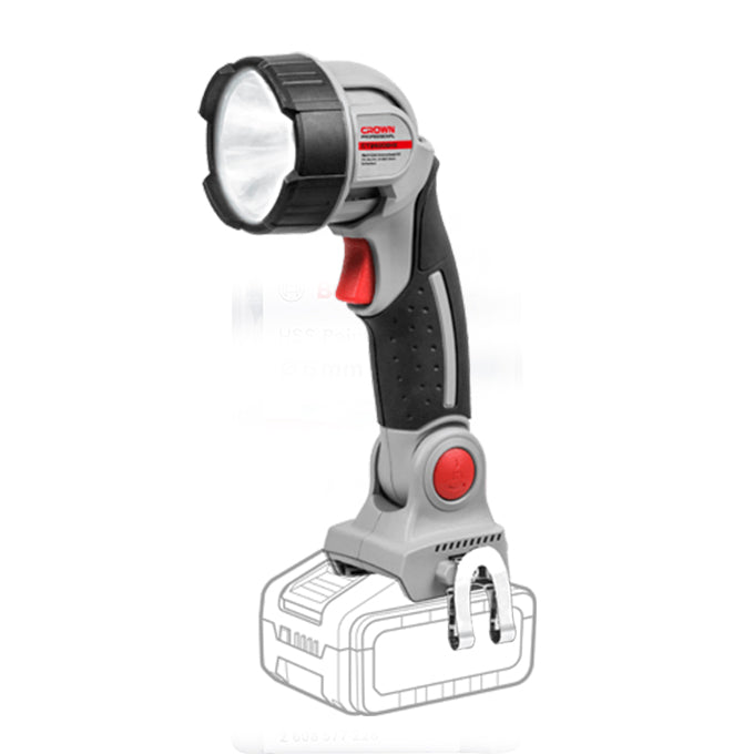 CROWN CT26008HX Work Lamp 20 Volt Max |كشاف طوارئ 20 فولت شامل بطارية و شاحن كراون