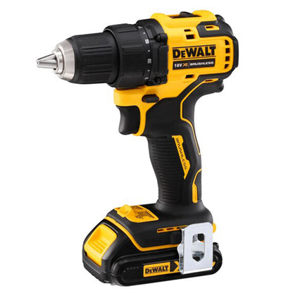 DeWALT DCD708S2T 18V XR BRUSHLESS COMPACT DRILL DRIVER - 2 X 1.5AH | شنيور 2 بطارية براشليس 18 فولت 1.5 أمبير 65 نيوتن