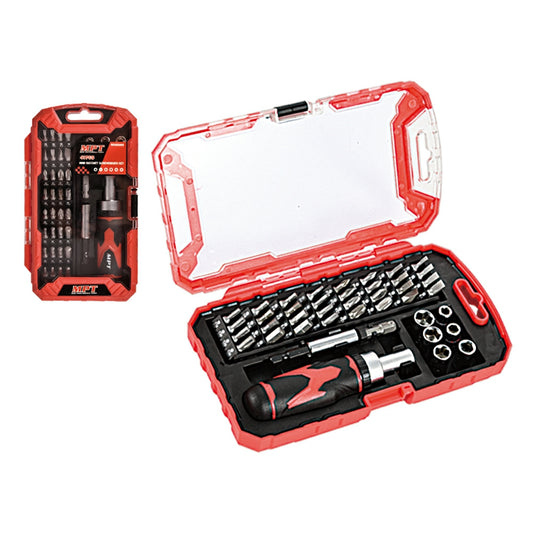 MPT MHA05006 41PCS RATCHET PRECISION SOCKET AND WRENCH SET | طقم سنون مفكو لقم 41 قطعه مع يد سيستيم