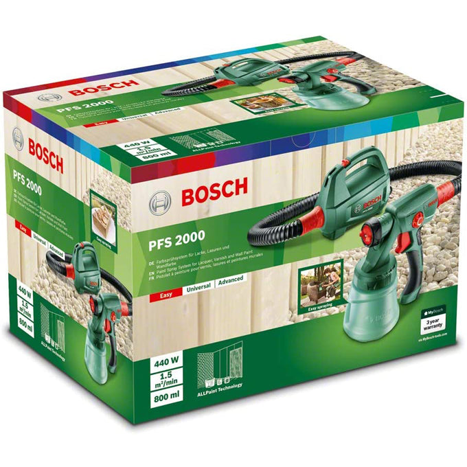 BOSCH PFS 2000 Spray Gun 0603207300 | مسدس رش الدهانات قدرة 440 وات من بوش