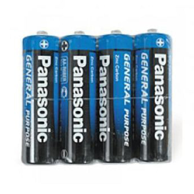 Panasonic R6BE/4PS Zinc Carbon battery AA size 1.5 V | بطاريات قلم باناسونيك 4 قطع