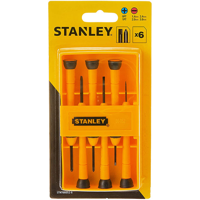 STANLEY STHT66052-8  Bi-Material Precision Screwdriver Set 6 Pcs | ستانلي طقم مفك 6 قطع