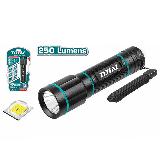 TOTAL TFL013AAA58 Flash Light |  كشاف بطاريه 250 ليومن توتال